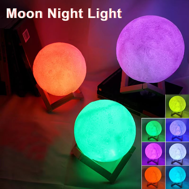 Book Light LED Moon Light Galaxy Light, Moon Night Light, Girl, Boy, Child Birthday Gift, Bedroom Decoration Indoor Lighting